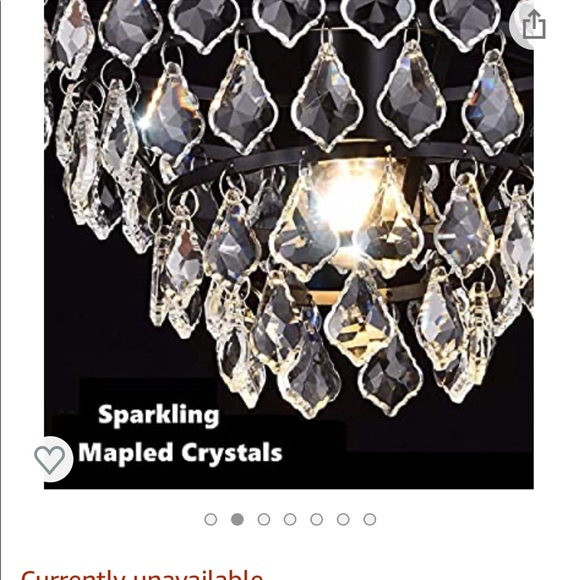 Crystal Look Light Chandelier - Picture 2 of 10